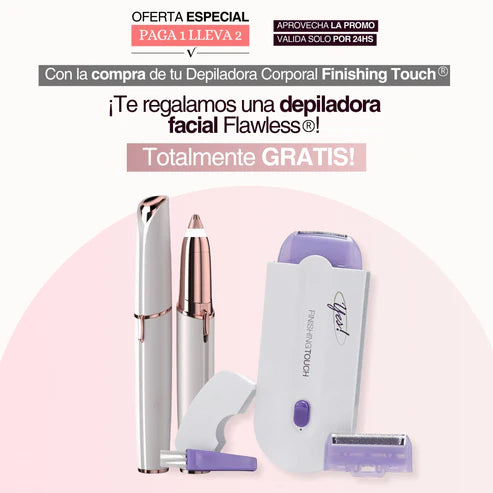 DEPILACIÓN EFECTO LÁSER EN CASA + FACIAL DE REGALO