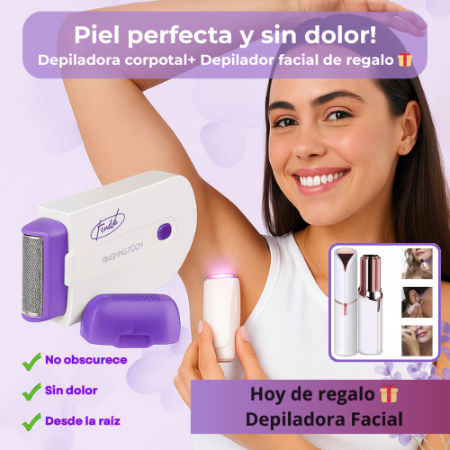 DEPILACIÓN EFECTO LÁSER EN CASA + FACIAL DE REGALO