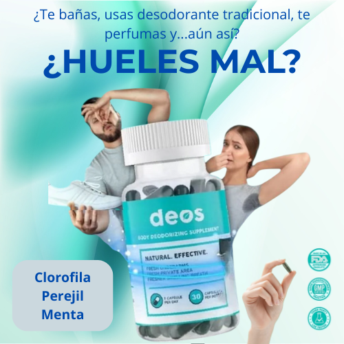 ¿Mal olor y vergüenza? Deos cápsula natural te da frescura y confianza todo el día