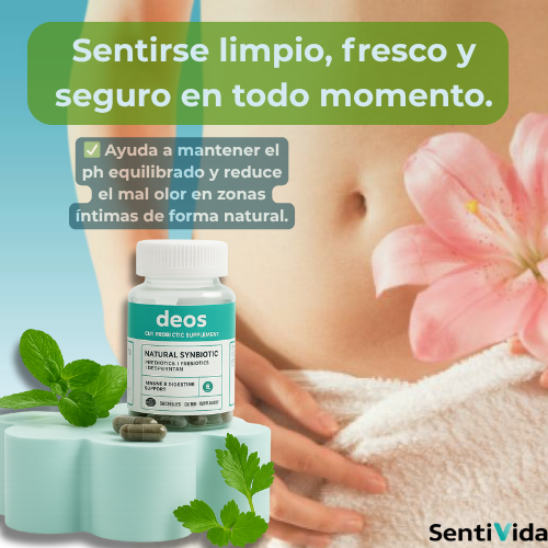 Deos cápsula, desodorante natural. Te da frescura y confianza todo el día