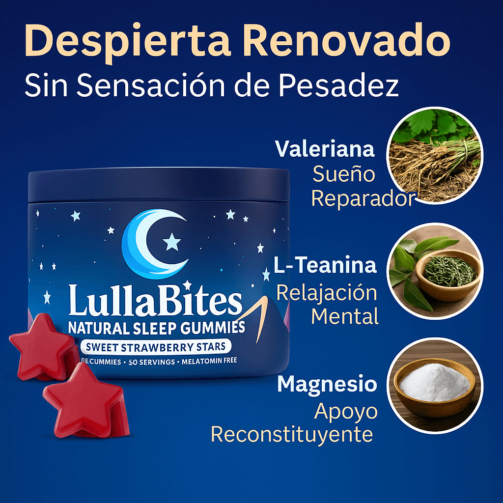 LullaBites® Gomitas Naturales para Dormir