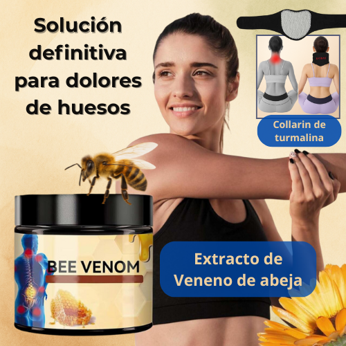 Set Veneno de abeja+Collarin de turmalina- Dolor cervical, lumbar y artritis
