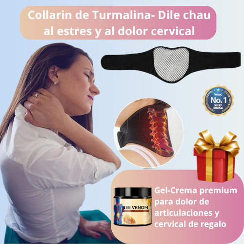 Set Veneno de abeja+Collarin de turmalina- Dolor cervical, lumbar y artritis
