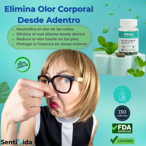 ¿Mal olor y vergüenza? Deos cápsula natural te da frescura y confianza todo el día